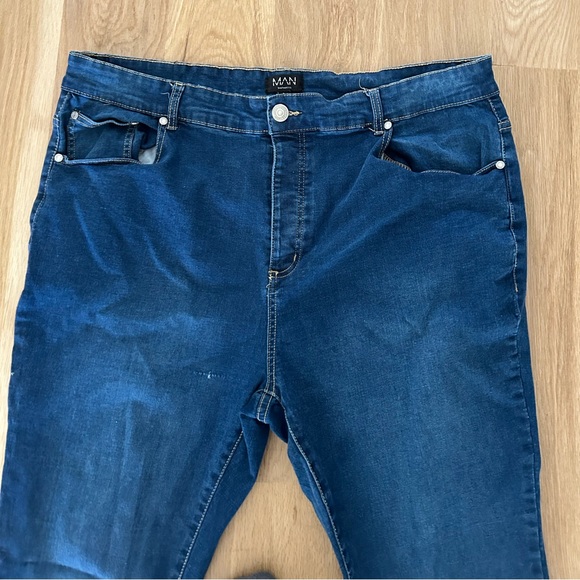 Boohoo Man Blue Denim Jeans Size 44 - Picture 4 of 4